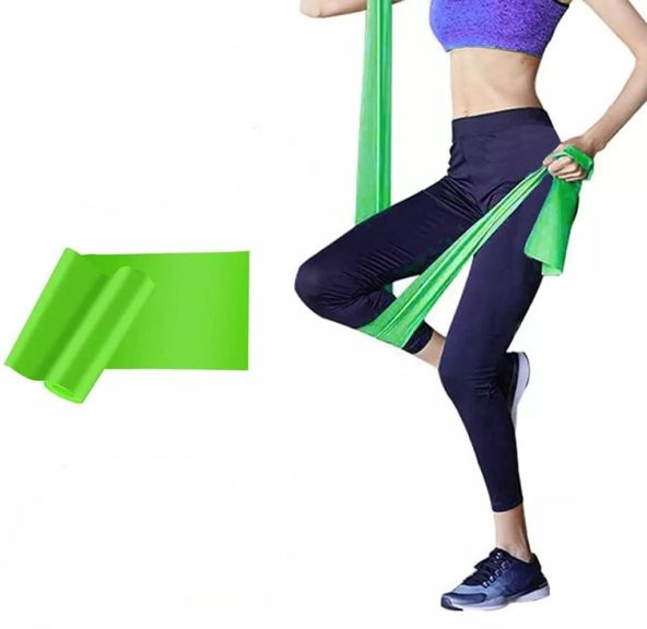 Pilates Bandı Orta sert 150 X 7.5 Cm Egzersiz Direnç Lastiği ürün görseli 1