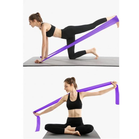 Pilates Bandı Sert 150 X 7.5 Cm Egzersiz Direnç Lastiği ürün görseli 1