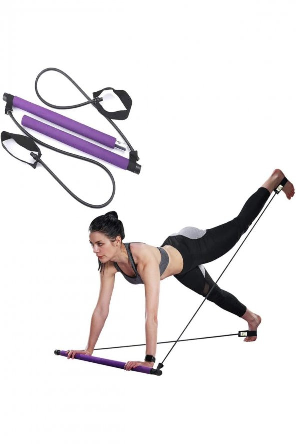 Buffer Portable Pilates Bar Egzersiz Çubuğu - Resim 5