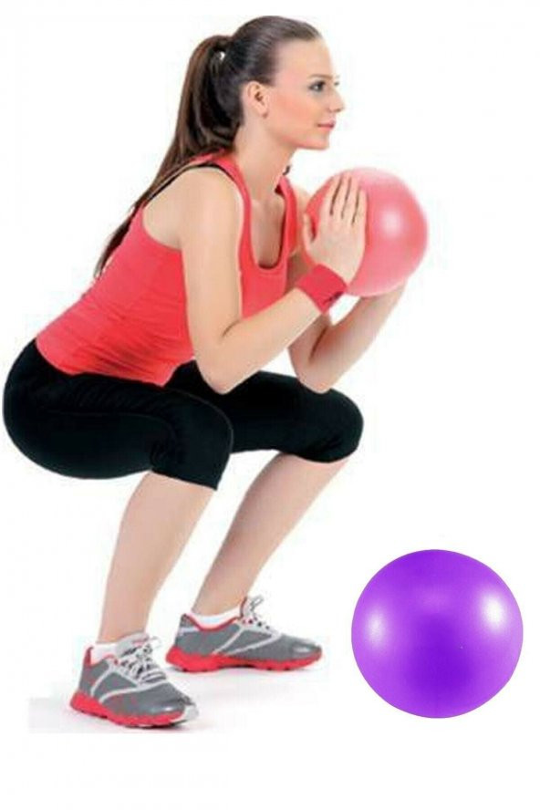 AYLA STAND 20 cm Fitilli Pilates Topu Pilates Denge Yoga Spor Egzersiz Top Jimnastik Fitness Gym ürün görseli 1