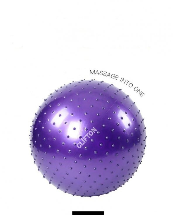 Dikenli Yoga Pilates Aeorobik Jimnastik Topu 65 Cm Mor Pompa Hediyeli ürün görseli 1