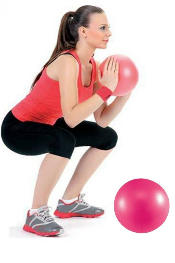 AYLA STAND 20 Cm Pilates Topu Plates Denge Yoga Spor Egzersiz Top Jimnastik Fitness Gym ürün görseli 1