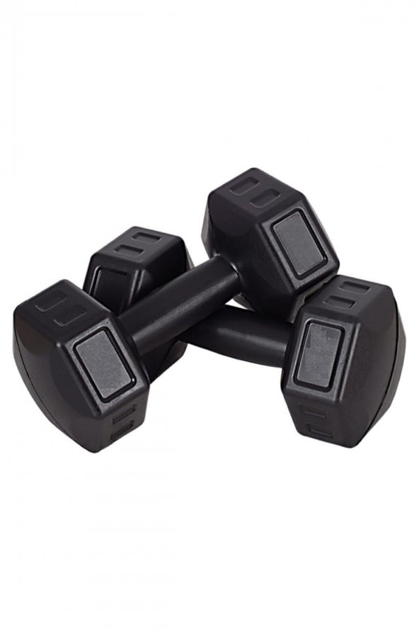 AYLA STAND Spor 1kg X 2 Adet Dambıl Seti Siyah ürün görseli 1
