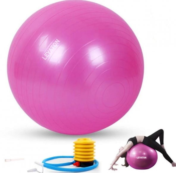 Leyaton Leyaton Dayanıklı Yüksek Kalite Fitilli Pilates Topu Ve Pompa Seti ürün görseli 1