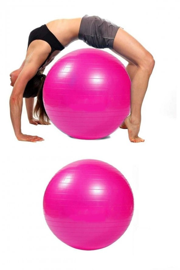 Clifton Fitilli Pilates Yoga Egzersiz Jimnastik Fitness Denge Topu Büyük Boy 65 Cm ürün görseli 1