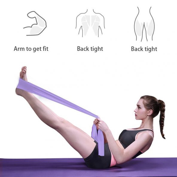 Leyaton Pilates Bandı Plates Egzersiz Direnç Lastiği 1 Adet ürün görseli 1