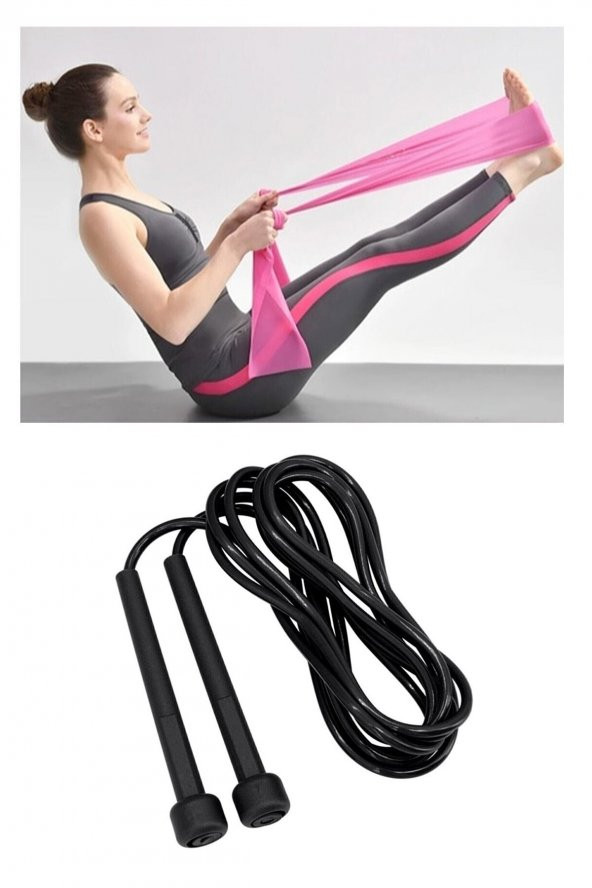 Clifton Pilates Bandı Egzersiz Direnç Lastiği Yoga Bandı Ve Atlama Ipi Uzunluğu Ayarlanabilir ürün görseli 1