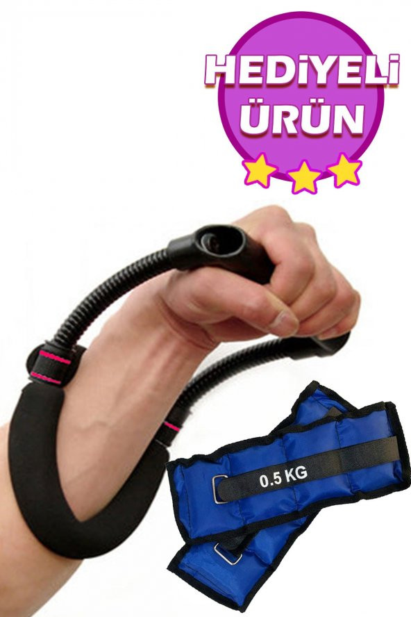 Leyaton Wrist Bilek Ve Ön Kol Güçlendirme Aleti Kas Yapma Çalıştırma Aleti + 0.5 Kg X 2 Adet Bilek Ağırlığı ürün görseli 1
