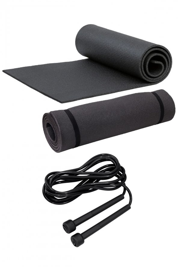 Buffer Pilates Yoga Matı 7 Mm Ve Atlama Ipi Pilates Egzersiz Seti Evde Spor Seti ürün görseli 1