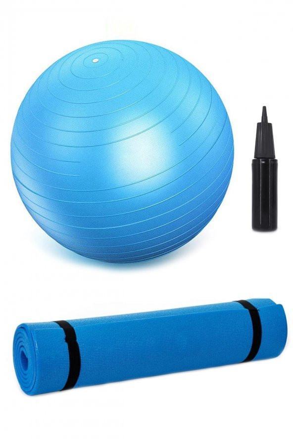 Clifton 65 Cm Pilates Topu Ve 7mm Pilates Minderi Egzersiz Seti ürün görseli 1
