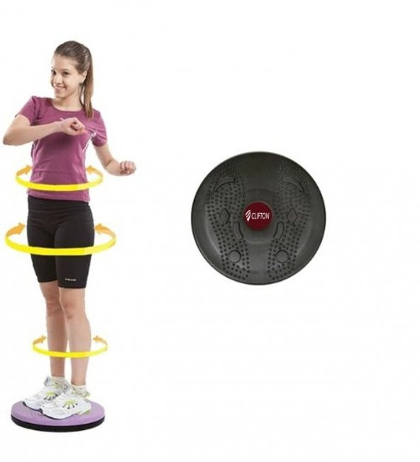 Clifton Clifton Twister Disc - Siyah Bel Kalça Egzersiz Aleti CL ürün görseli 1