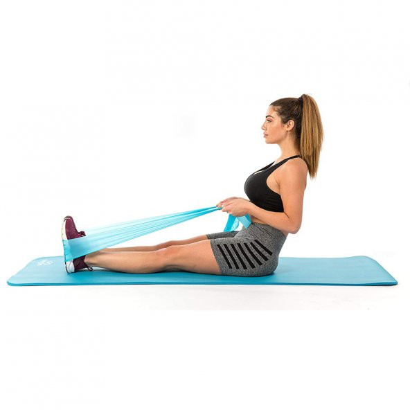 Leyaton Elastik Genişletici Streç Egzersiz Lastik Bant Fitness Ekipmanları Mavi ürün görseli 1