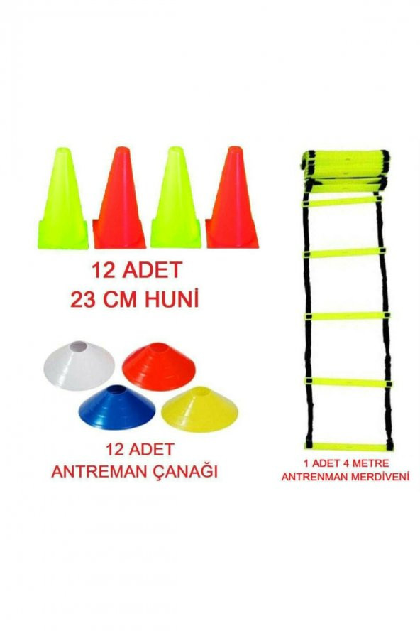 Clifton Clifton Antrenman Seti 4 Metre Merdiven + Huni + Küçük Çanak Set ürün görseli 1