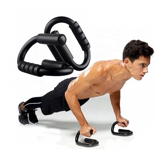 Buffer Buffer Siyah Push Up Stands Profesyonel Şınav Aleti ürün görseli 1