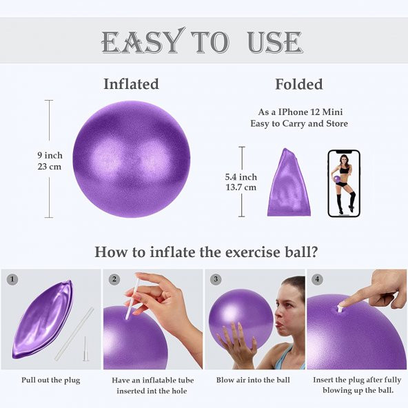 Clifton Clifton Mini Egzersiz Topu, Yoga Topu, Pilates Topu ürün görseli 1
