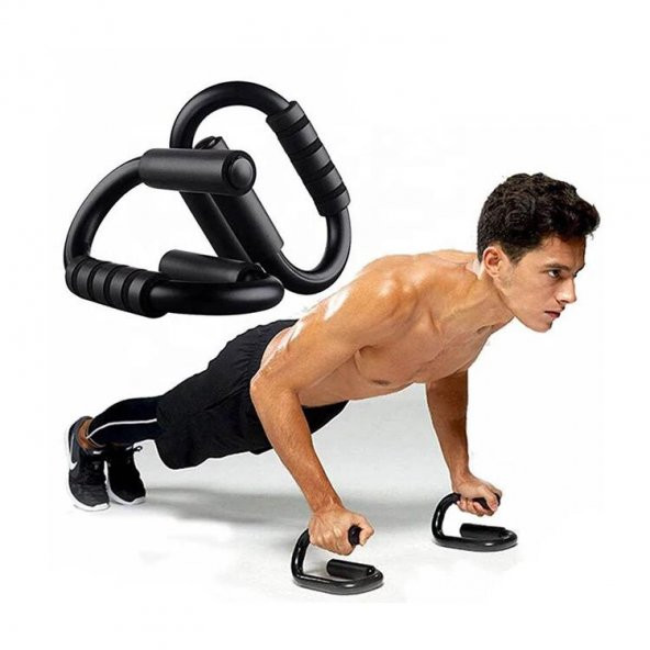 Buffer Buffer Siyah Push Up Stands Profesyonel Şınav Aleti ürün görseli 1