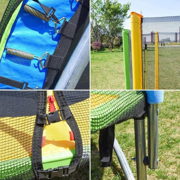 pekial Katlanabilir Trambolin Fileli 140 Cm - Resim 6