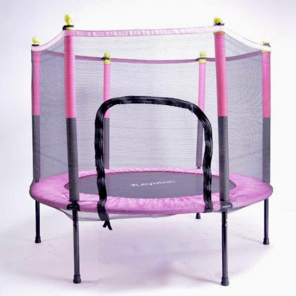 Leyaton Fileli Büyük Boy Trambolin 140 cm Çap Pembe ürün görseli 1