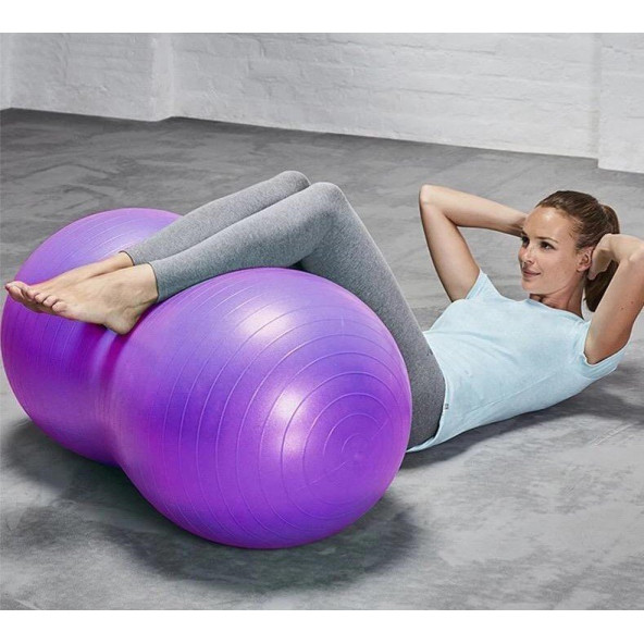 Leyaton Fıstık Pilates Topu ( Mor) - Resim 3
