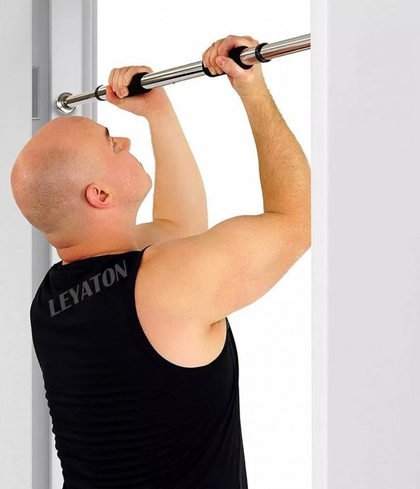 Leyaton 60-100 M Krom Kapı Barı Koridor Barfiksi Barfix Spor Aleti Demiri Barfiks Çubuğu ürün görseli 1