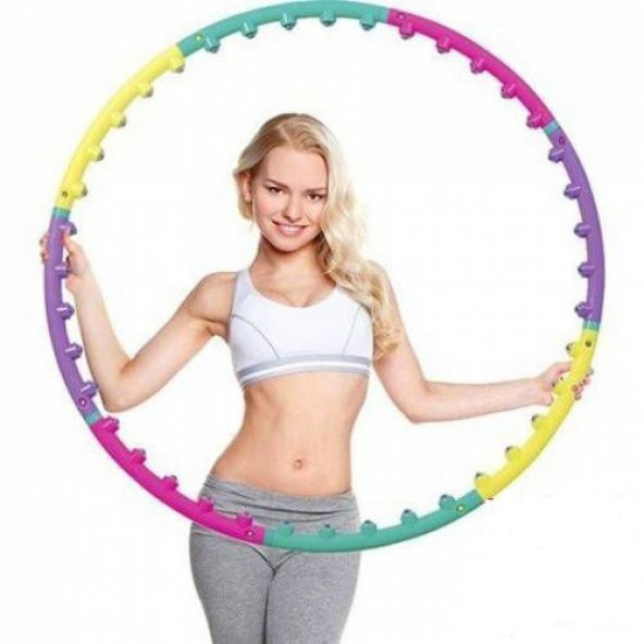 Leyaton Masajlı Zayıflatıcı 6 Parça Çember Hulahop 98 cm 1000 Gr. HL2 ürün görseli 1