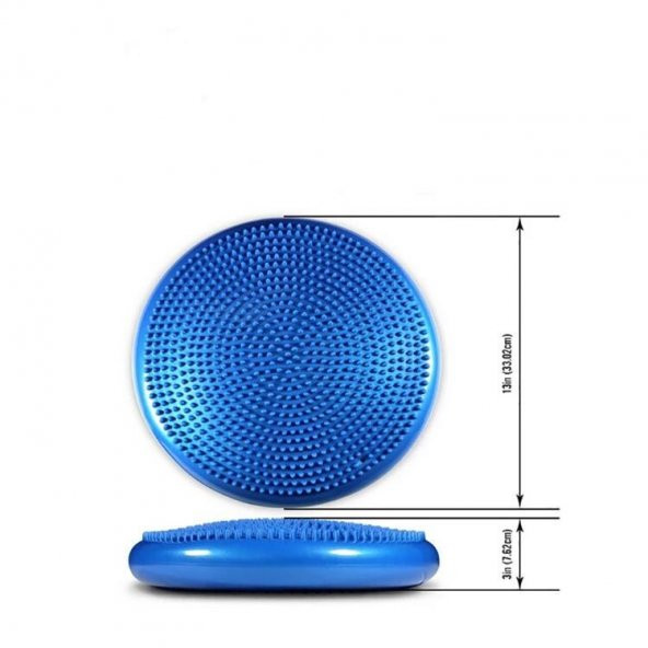 Leyaton Denge Diski Balance Trainer Denge Topu Pilates Balans Disk Mavi - Resim 2