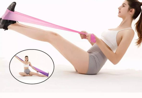 Leyaton Pilates Bandı Pilates Lastiği Jimnastik Plates Lastiği 120x15 cm ürün görseli 1