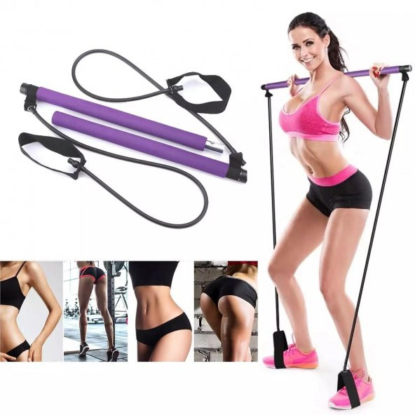 Leyaton Leyaton Pilates Studio Jimnastik Lastiği Egzersiz Çubuğu Yoga Plates Spor Kondisyon Direnç Aerobik ürün görseli 1