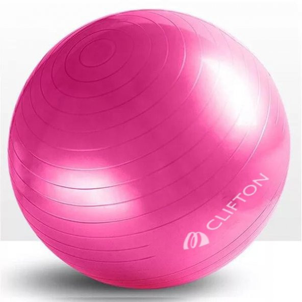 Clifton 65 cm Fitilli Pilates Topu Mavi  Pompa ürün görseli 1