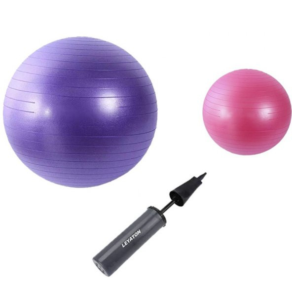 Pilates Top 65 Cm Mor  25 Cm Pilates Topu 2li Set ürün görseli 1