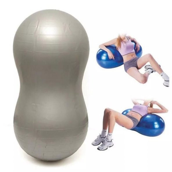Leyaton Fıstık Şekilli Pilates Topu  Pompa Hediyeli - Resim 2