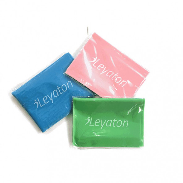 Leyaton Leyaton 3Lü Pilates Lastiği Pilates Bandı Pilates Bantı 120X15Cm ürün görseli 1