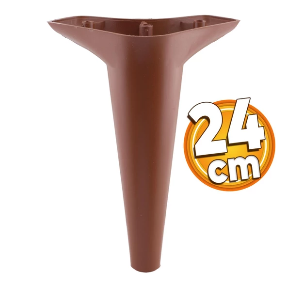 Aspen Lüks Mobilya Kanepe Koltuk Tv Ünitesi Konsol Yükseltici Ayağı Ayakları 24 Cm Kahverengi Ayak ürün görseli 1