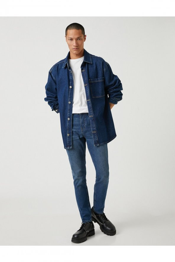 Skinny Fit Kot Pantolon - Michael Jean ürün görseli 1