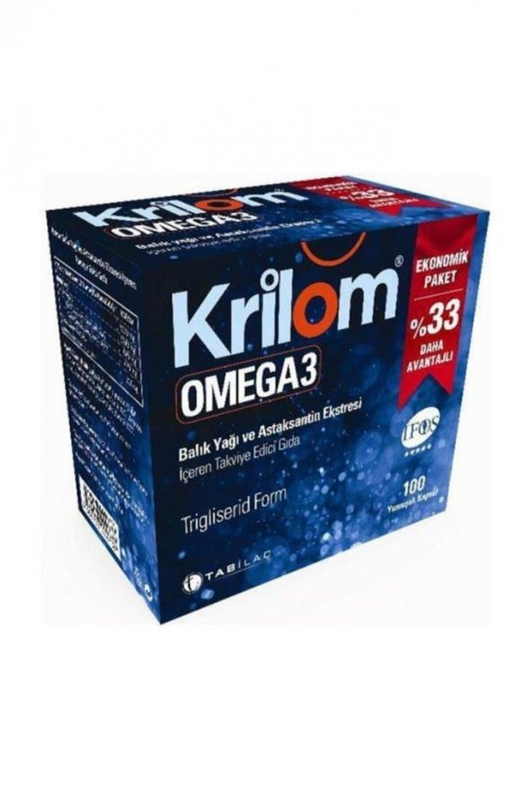 Krilom Omega3 100 Yumuşak Kapsül ürün görseli 1