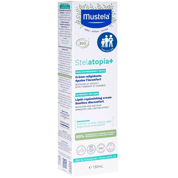 Mustela Stelatopia Lipit Yenileyici Krem 150 ml ürün görseli 1