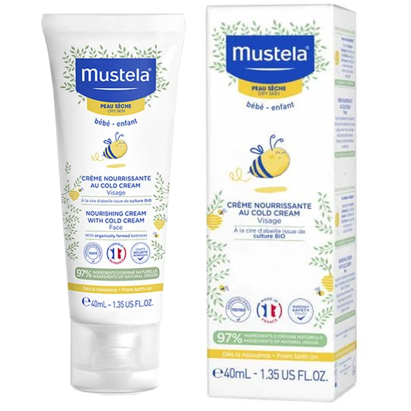 Mustela Cold Cream İçeren Besleyici Yüz Kremi 40 ml ürün görseli 1
