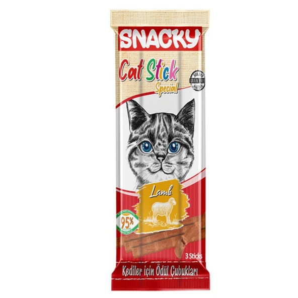 Snacky Kedi Stick Ödül Kuzulu 3*5 gr ürün görseli 1