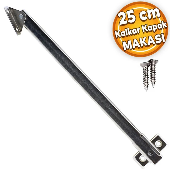 Kalkar Kapak Makası Dolap Çekmece Metal 25 Cm Sessiz Açma Kapama Amortisör Piston ürün görseli 1