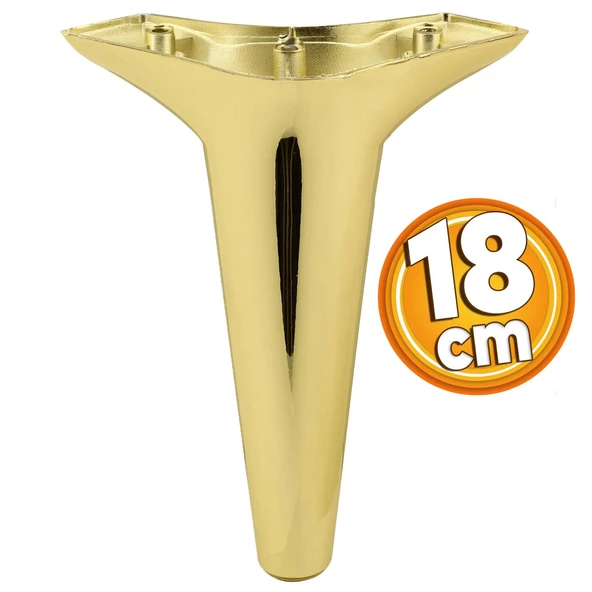 Aspen Lüks Mobilya Kanepe Koltuk Tv Ünitesi Konsol Yükseltici Ayağı Ayakları 18 Cm Gold Altın Ayak ürün görseli 1