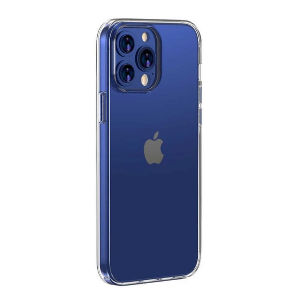 Gpack Apple iPhone 12 Pro Kılıf Droga Sert Pürüzsüz Şeffaf Cam Kapak ürün görseli 1