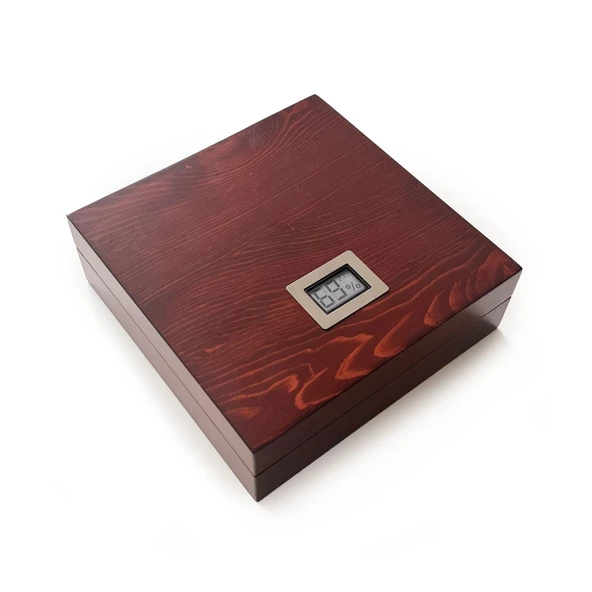 Mezmob Masif Yerli Sedir Ağacı Humidor Puro Kutusu Küçük Boy Dijital ürün görseli 1