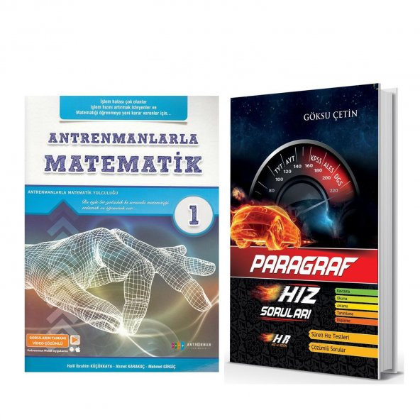 Antrenmanlarla Matematik 1 ve Hız ve Renk Paragraf Soru Bankası 2 Kitap Set ürün görseli 1