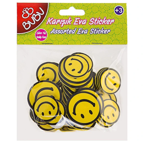 Bu-Bu Eva Sticker 24 LÜ Karışık ST0013/...ST0016 BUBU-STS006 ürün görseli 1