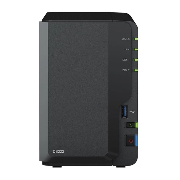 Synology DS223 (2x3.5''/2.5'') Tower NAS ürün görseli 1
