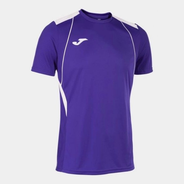 joma championship vii short sleeve t-shirt purple white ürün görseli 1