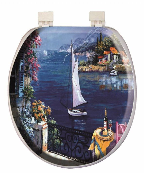 Softy Classic Desenli Yumuşak Klozet Kapağı 1142 ürün görseli 1