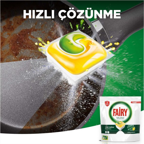 Fairy Hepsi Bir Arada Bulaşık Makine Deterjanı 60x3 180 Tablet ürün görseli 1