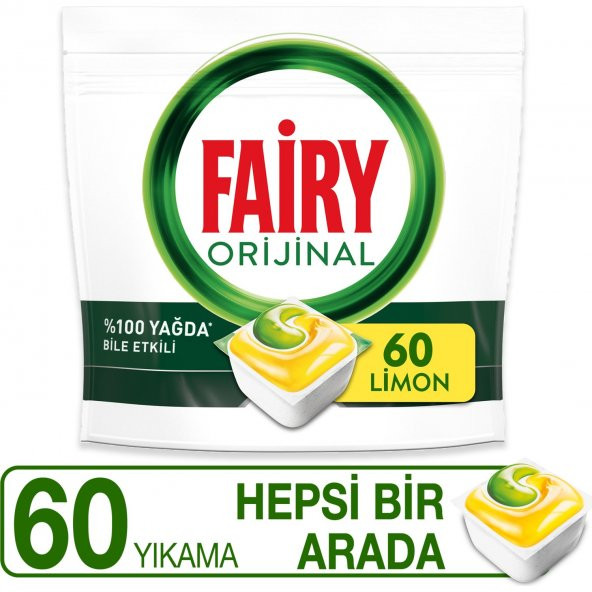 Fairy Hepsi Bir Arada Bulaşık Makine Deterjanı 60x4 240 Tablet ürün görseli 1
