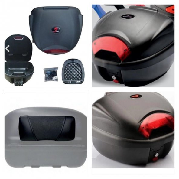 BİKE SKY Motosiklet Arka Çanta / Kurye Çantası 32 Lt ve Çanta Yastığı ürün görseli 1